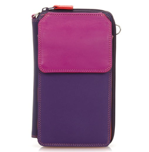 Ex Large Phone Mega Purse with Detach Shoulder Strap (Sangria)