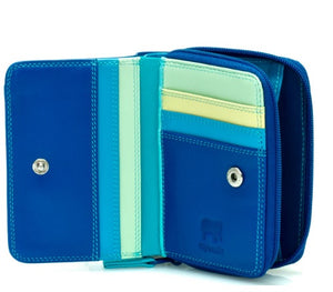 Small Wallet with Zip Around Purse (Seascape)