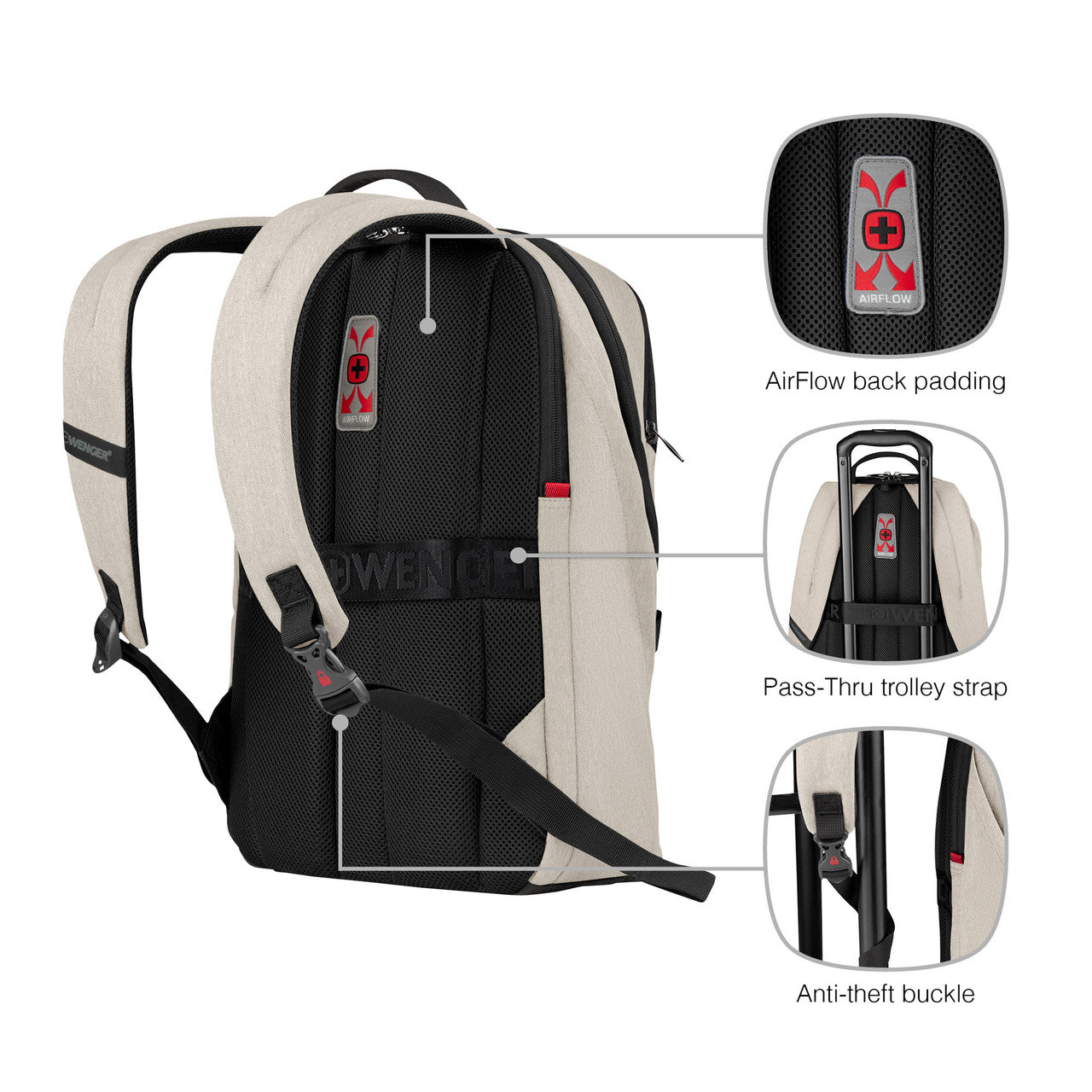 Wenger MX Light 16in Laptop Backpack (Sand)