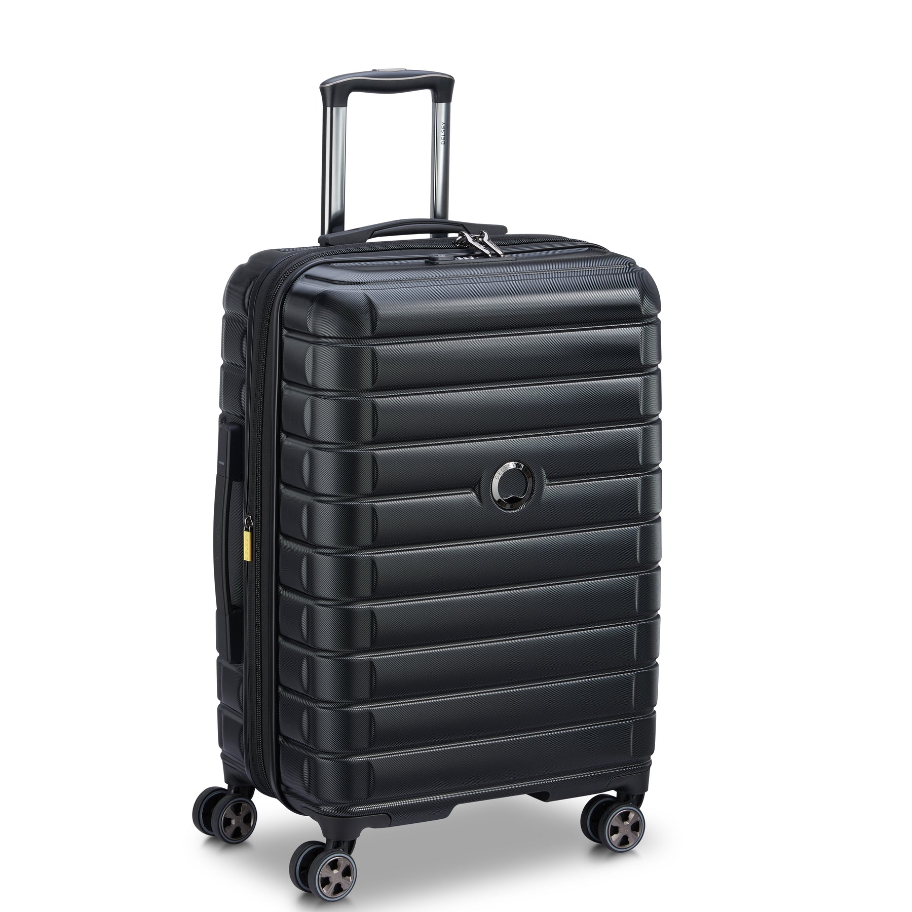 SHADOW 5.0 66 CM 4 DOUBLE WHEELS EXPANDABLE TROLLEY CASE  (BLACK)