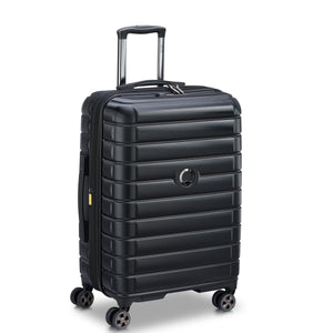 SHADOW 5.0 66 CM 4 DOUBLE WHEELS EXPANDABLE TROLLEY CASE  (BLACK)