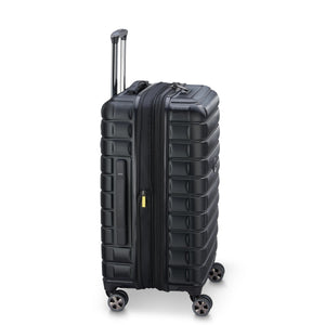 SHADOW 5.0 66 CM 4 DOUBLE WHEELS EXPANDABLE TROLLEY CASE  (BLACK)