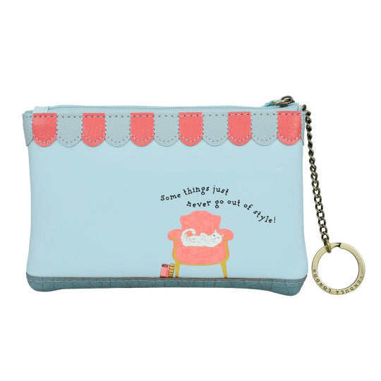 Vendula Vintage Rose Zipper Coin Purse