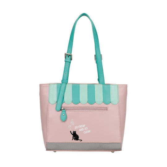 Bubble Cats Laundromat Shopper Bag