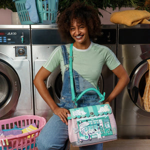 Bubble Cats Laundromat Grace Bag