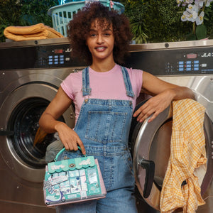 Bubble Cats Laundromat Mini Grace Bag