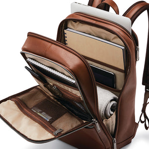 Classic leather backpack samsonite hotsell