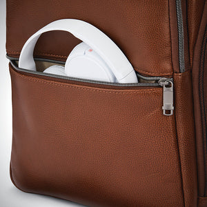 CLASSIC LEATHER SLIM BACKPACK 14.1 (Cognac)
