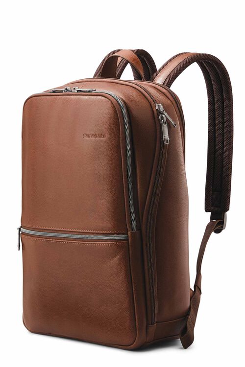 CLASSIC LEATHER SLIM BACKPACK 14.1 (Cognac)