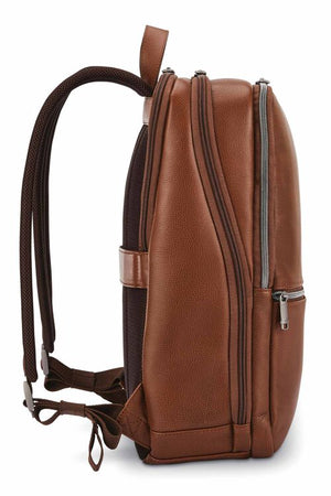 CLASSIC LEATHER SLIM BACKPACK 14.1 (Cognac)