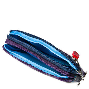 Double Zip Coin Purse (Black Pace)