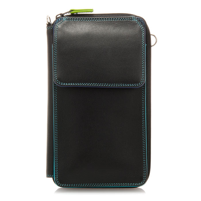 Ex Large Phone Mega Purse with Detach Shoulder Strap (Black Pace)