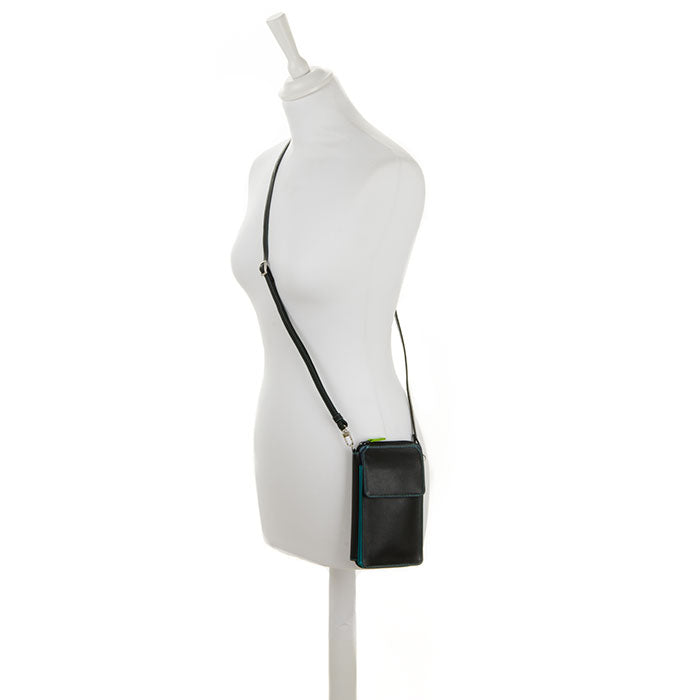 Ex Large Phone Mega Purse with Detach Shoulder Strap (Black Pace)