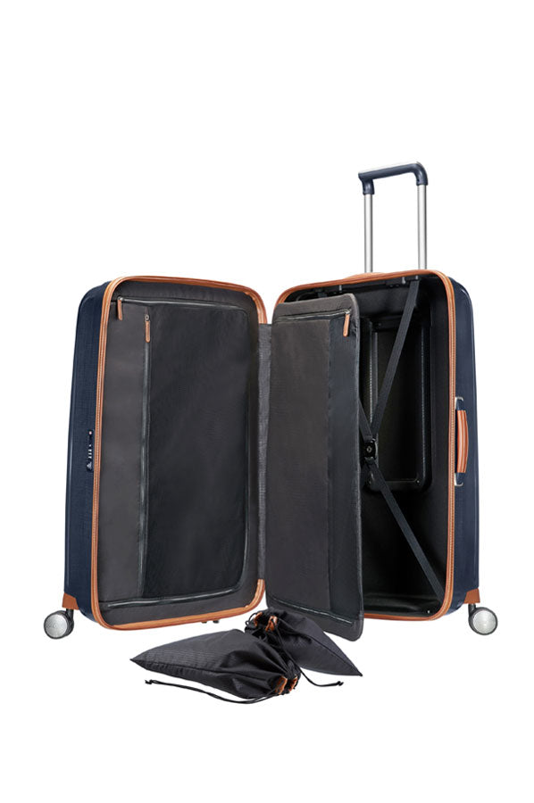 Samsonite LITE-CUBE DLX (Midnight Blue 55cm Spinner) - bag scene Hornsby