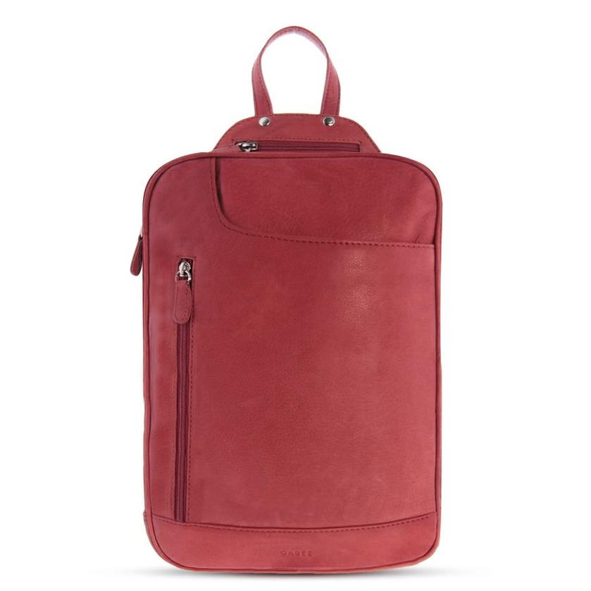 Gabee EMMA Large Leather Backpack (Red) - bag scene Hornsby
