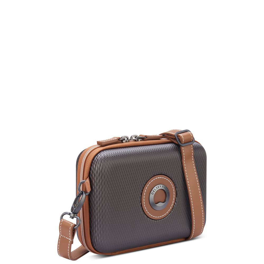 CHATELET AIR 2.0 CLUTCH (HORIZONTAL HARDSIDE MINI BAG - BROWN)