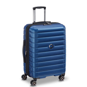 SHADOW 5.0 66 CM 4 DOUBLE WHEELS EXPANDABLE TROLLEY CASE  (BLUE)