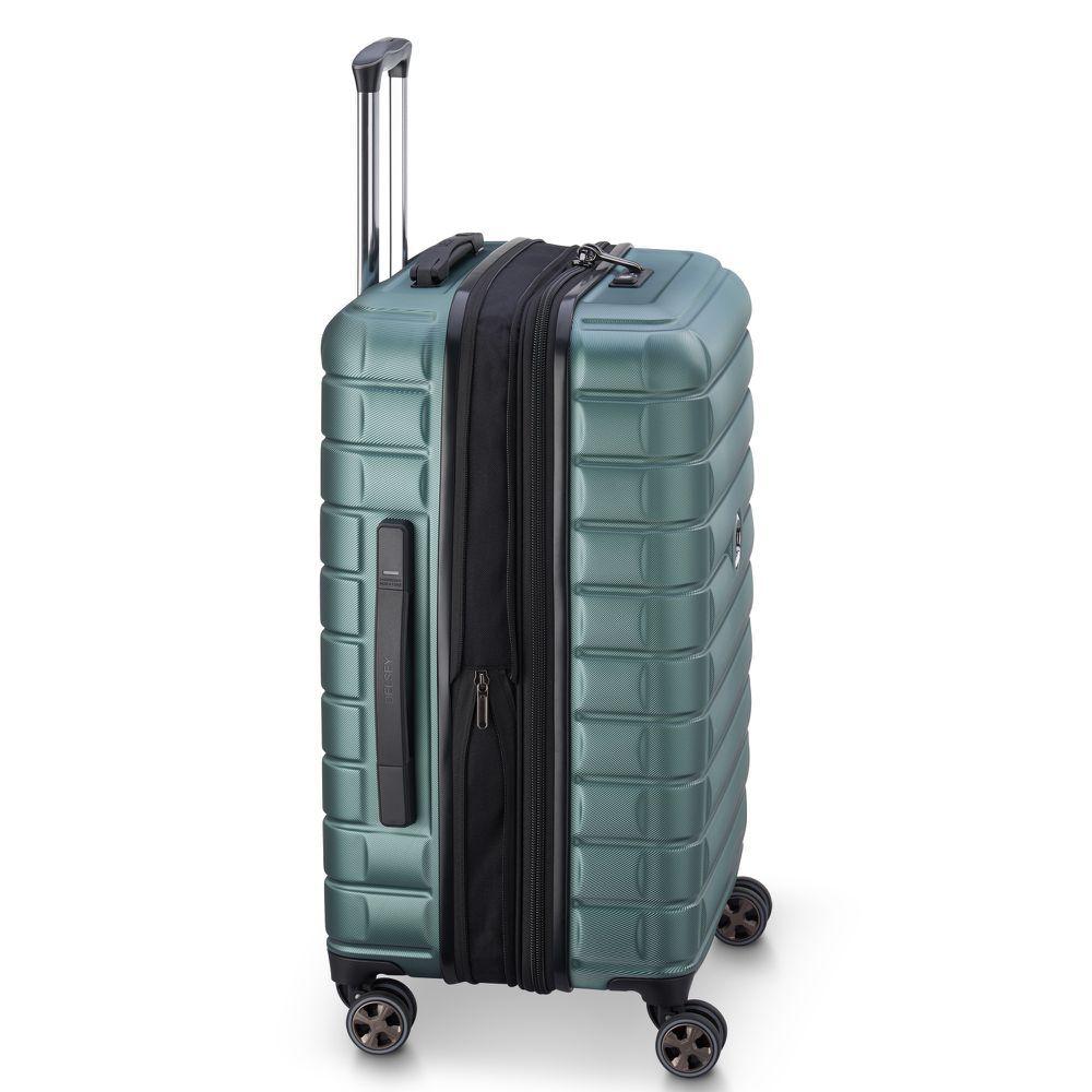SHADOW 5.0 66 CM 4 DOUBLE WHEELS EXPANDABLE TROLLEY CASE  (GREEN)