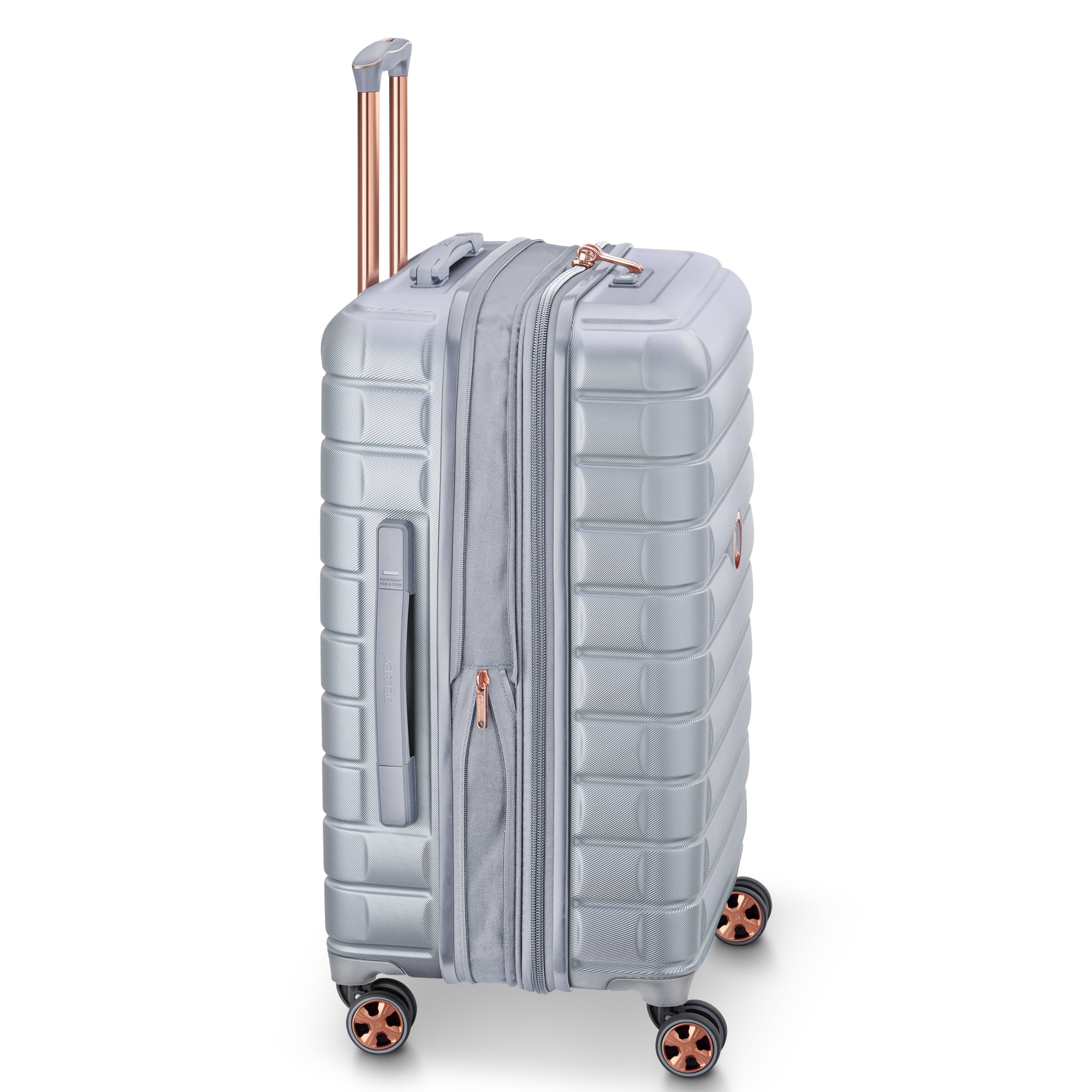 SHADOW 5.0 66 CM 4 DOUBLE WHEELS EXPANDABLE TROLLEY CASE  (Platinum )