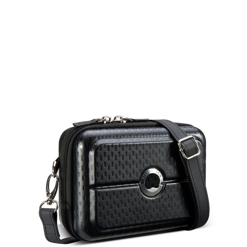 TURENNE (CLUTCH - HORIZONTAL HARDSIDE MINI BAG - BLACK)