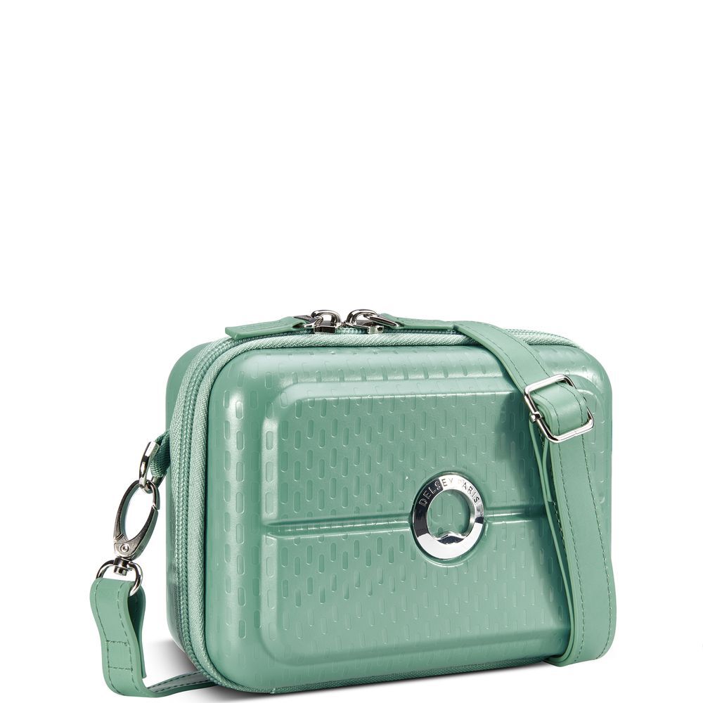 TURENNE (CLUTCH - HORIZONTAL HARDSIDE MINI BAG - Green)