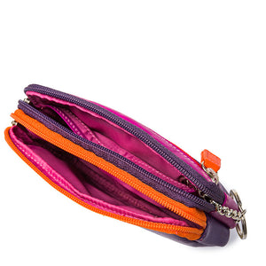 Double Zip Coin Purse (Sangria Multi)